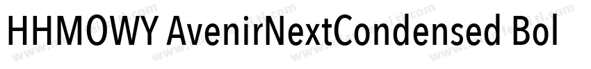 HHMOWY AvenirNextCondensed Bold粗体字体转换